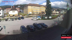 Střed obce Rokytnice nad Jizerou