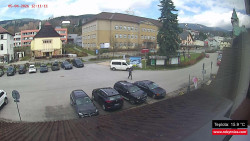 Střed obce Rokytnice nad Jizerou