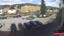 Střed obce Rokytnice nad Jizerou