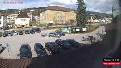 Střed obce Rokytnice nad Jizerou