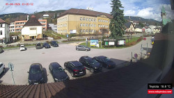 Střed obce Rokytnice nad Jizerou