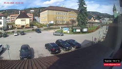 Střed obce Rokytnice nad Jizerou