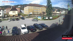 Střed obce Rokytnice nad Jizerou