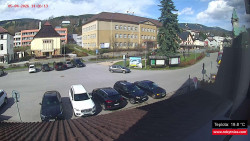 Střed obce Rokytnice nad Jizerou