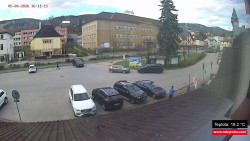 Střed obce Rokytnice nad Jizerou