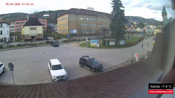 Střed obce Rokytnice nad Jizerou