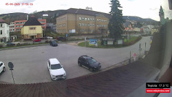 Střed obce Rokytnice nad Jizerou