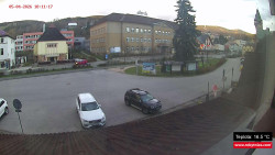 Střed obce Rokytnice nad Jizerou