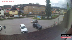 Střed obce Rokytnice nad Jizerou