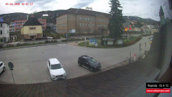 Střed obce Rokytnice nad Jizerou