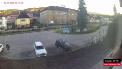 Střed obce Rokytnice nad Jizerou