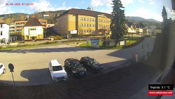 Střed obce Rokytnice nad Jizerou