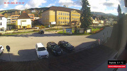 Střed obce Rokytnice nad Jizerou