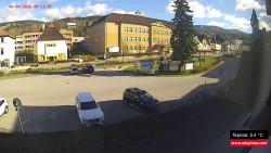 Střed obce Rokytnice nad Jizerou