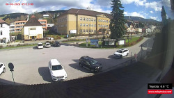 Střed obce Rokytnice nad Jizerou