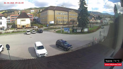 Střed obce Rokytnice nad Jizerou