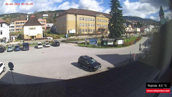 Střed obce Rokytnice nad Jizerou