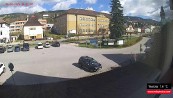 Střed obce Rokytnice nad Jizerou