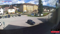 Střed obce Rokytnice nad Jizerou