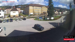 Střed obce Rokytnice nad Jizerou