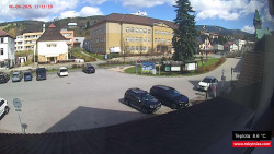 Střed obce Rokytnice nad Jizerou