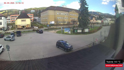 Střed obce Rokytnice nad Jizerou