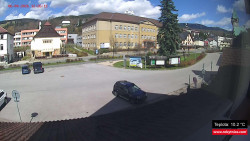 Střed obce Rokytnice nad Jizerou