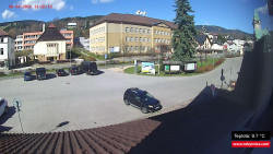 Střed obce Rokytnice nad Jizerou