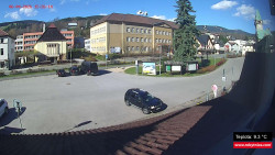 Střed obce Rokytnice nad Jizerou