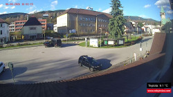 Střed obce Rokytnice nad Jizerou