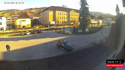 Střed obce Rokytnice nad Jizerou