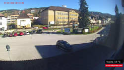 Střed obce Rokytnice nad Jizerou