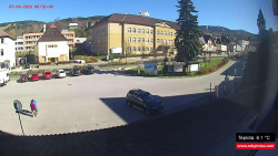 Střed obce Rokytnice nad Jizerou