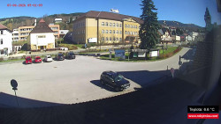 Střed obce Rokytnice nad Jizerou