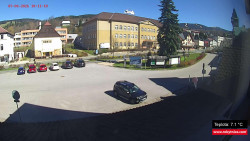 Střed obce Rokytnice nad Jizerou