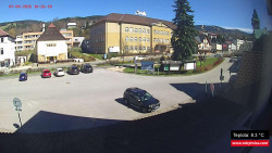 Střed obce Rokytnice nad Jizerou