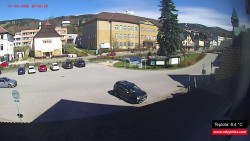 Střed obce Rokytnice nad Jizerou