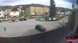 Střed obce Rokytnice nad Jizerou