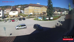 Střed obce Rokytnice nad Jizerou