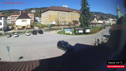 Střed obce Rokytnice nad Jizerou