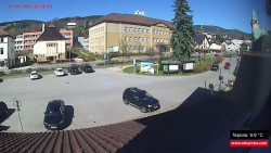 Střed obce Rokytnice nad Jizerou