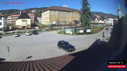 Střed obce Rokytnice nad Jizerou