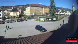 Střed obce Rokytnice nad Jizerou