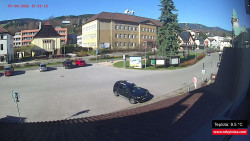 Střed obce Rokytnice nad Jizerou