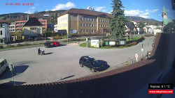 Střed obce Rokytnice nad Jizerou