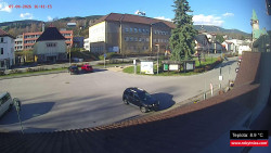 Střed obce Rokytnice nad Jizerou