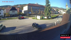 Střed obce Rokytnice nad Jizerou