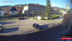 Střed obce Rokytnice nad Jizerou