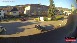 Střed obce Rokytnice nad Jizerou