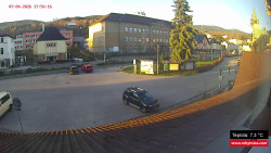 Střed obce Rokytnice nad Jizerou